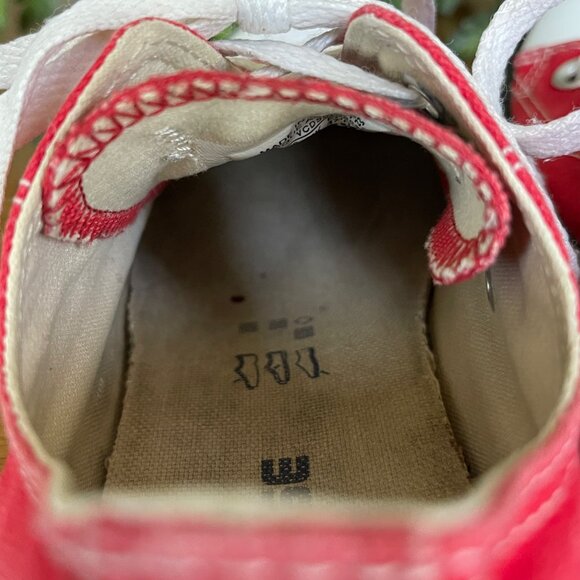 Converse Chuck Taylor All Star Red Low-Top Canvas Sneakers Mens 5 / Womens 7 - Picture 6 of 13